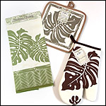 Monstera Pot Holder, Oven Mitt, Kitchen Towel